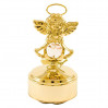 Złota pozytywka aniołek z kryszałkami swarovskiego 122-0312