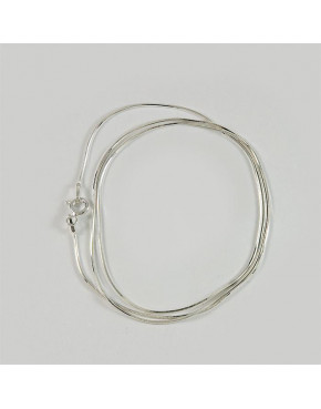 Łańcuszek srebrny linka - splot sześciokątny 45cm ŁAN33