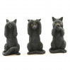 Figurka dekoracyjna Koty - Nie Mówi, Nie Słyszy, Nie Widzi WU77024YA