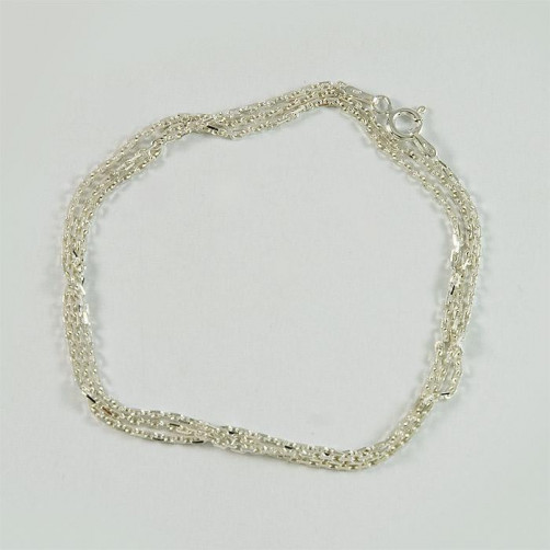 Łańcuszek srebrny ankierek 40cm