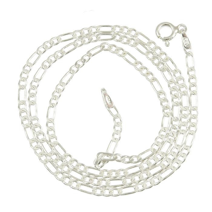 Łańcuszek srebrny figaro 45cm ŁAN45