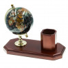 Globus z kamieni półszlachetnych z podstawą na biurko 291-2010