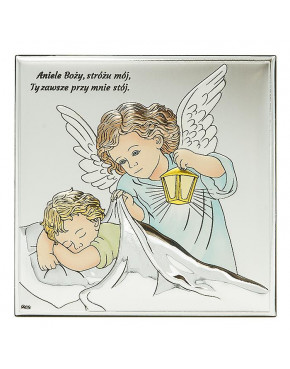 Anioł stróż z latarenką nad dzieciątkiem DS15/2C