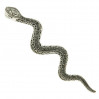 Wisiorek srebrny wąż z markazytami WIS60