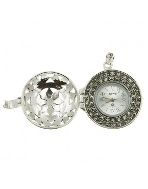 Zegarek srebrny damski na łańcuszek - markazyty ZEG1