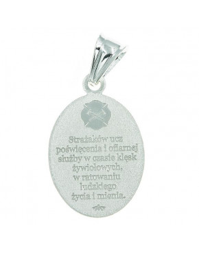 Medalik srebrny święty Florian M71