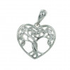Wisiorek srebrny serce z drzewem WIS69