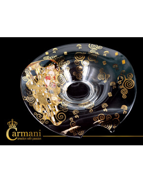 Patera szklana - Gustav Klimt. Pocałunek (CARMANI)