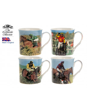 Kpl. 4 kubków - Race horses