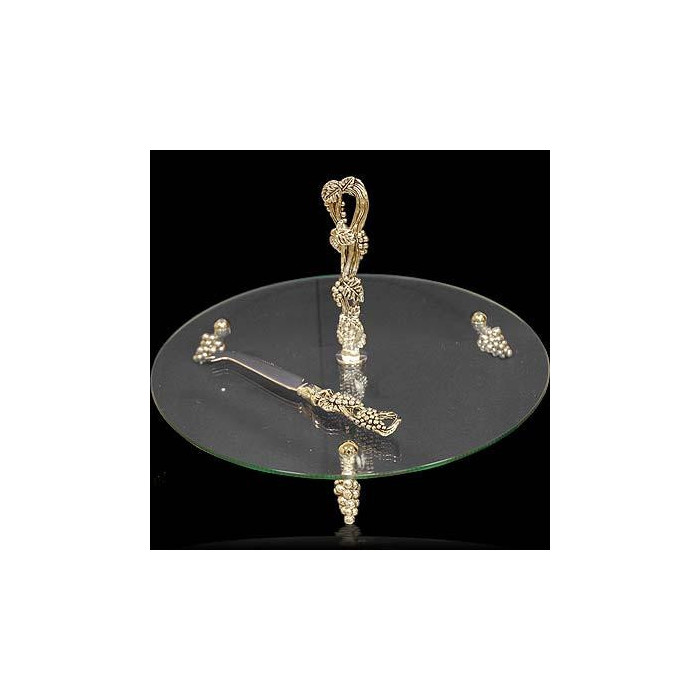 Patera szklana+nożyk P345-23279