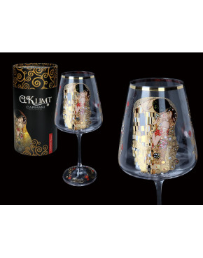 Kieliszek do wina - Klimt Pocałunek (CARMANI)