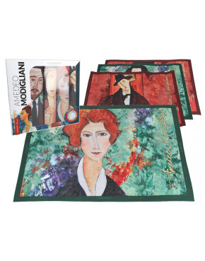 Kpl. 4 podkładek na stół - A. Modigliani, mix 2 (CARMANI)