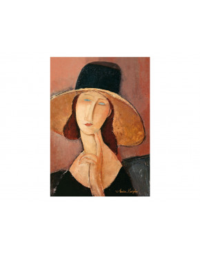 Obraz - A. Modigliani, Kobieta w kapeluszu (CARMANI)