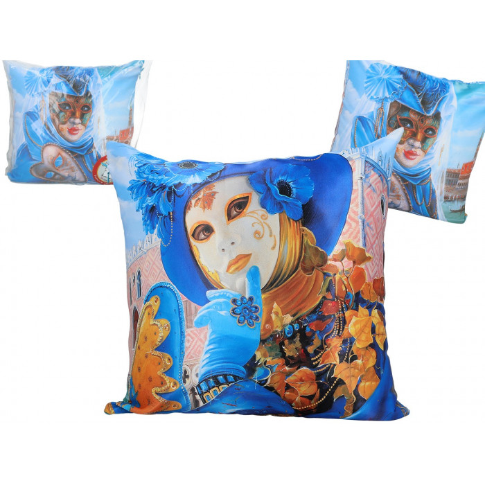 Poduszka z wypełnieniem/suwak - Alex Levin, Maska wenecka (CARMANI)