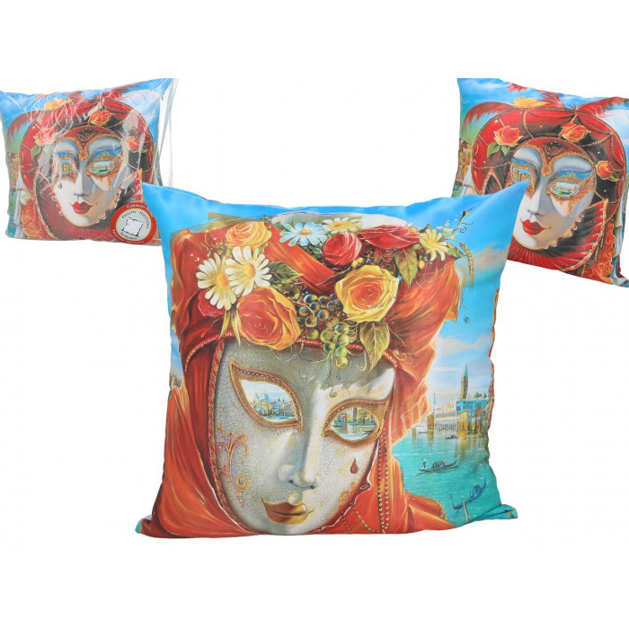 Poduszka z wypełnieniem/suwak - Alex Levin, Maska wenecka (CARMANI)