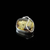 Broszka srebrna z zielonym bursztynem BR DR 64/5 14.7g