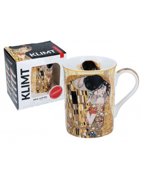 Kubek Classic New - G. Klimt, Pocałunek (kremowe tło, CARMANI) 532-2321