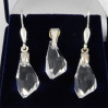 Kolczyki i zawieszka z kryształkami swarovskiego K-W RW 38/5 9.7g