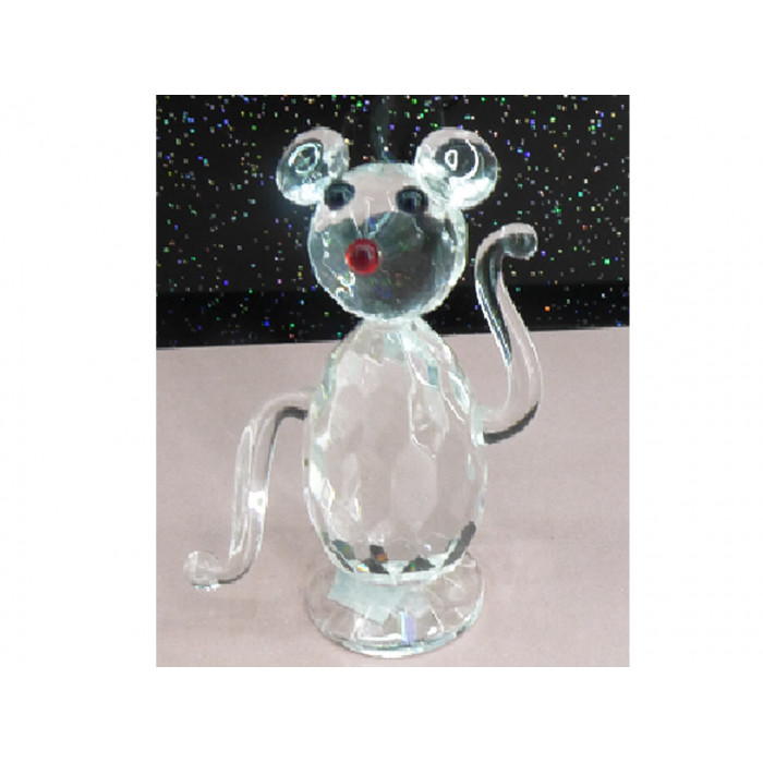 Figurka szklana mysz