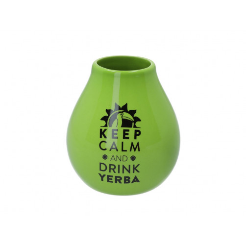 Matero Ceramico LUKA GREEN 350 ml z logo MATE GREEN