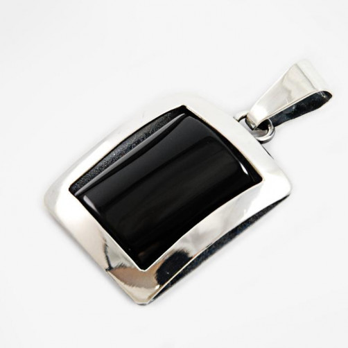 Wisiorek srebrny z onyxem FD 13.5g