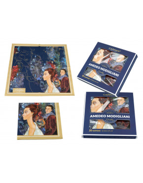 Serwetki papierowe 20szt. - A. Modigliani, Kobieta w kapeluszu i Mario Varvogli (CARMANI)