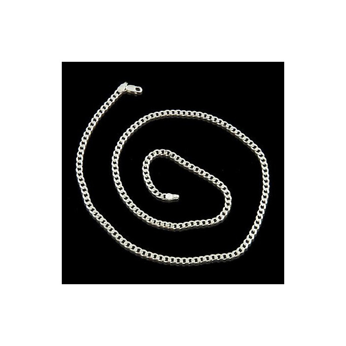 Łańcuszek srebrny pancerka Ł 13/0 45cm