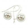 Kolczyki srebrne wiszące kuleczki KOL16