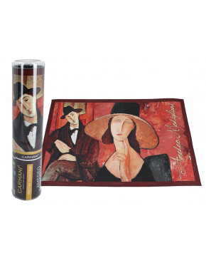 Podkładka na stół - A. Modigliani, Kobieta w kapeluszu i Mario Varvogli (CARMANI) 023-0621