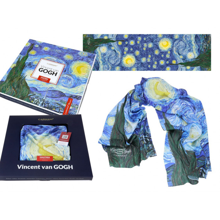 Szal - V. van Gogh, Gwiaździsta Noc (CARMANI)