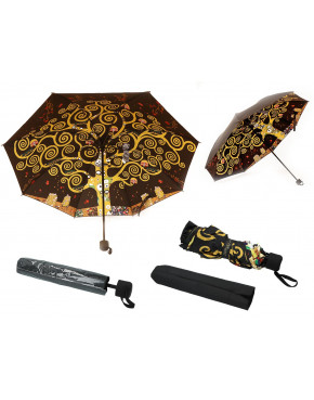 Parasol składany - G. Klimt, Drzewo życia (dekoracja pod spodem) (CARMANI)