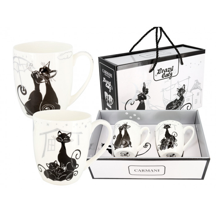 Kpl. 2 kubków - koty (CARMANI)