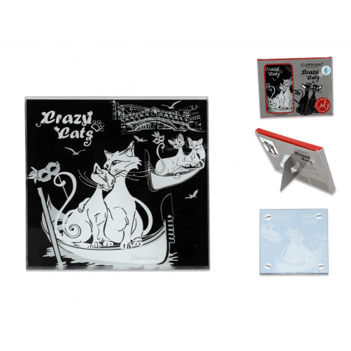 Podkładka szklana - Koci świat, Koty w Wenecji (CARMANI)