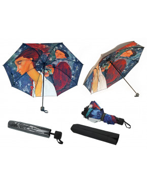Parasol składany - A. Modigliani, Autoportret i Lunia Czechowska (dekoracja pod spodem) (CARMANI)