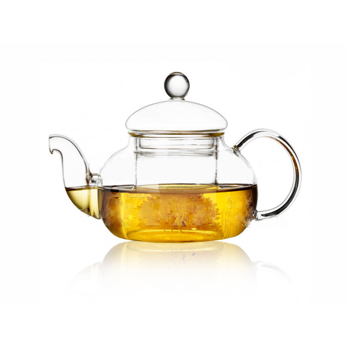 Mały czajnik szklany z zaparzaczem