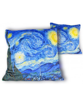 Poduszka z wypełnieniem/suwak - V. van Gogh, Gwiaździsta noc (CARMANI)