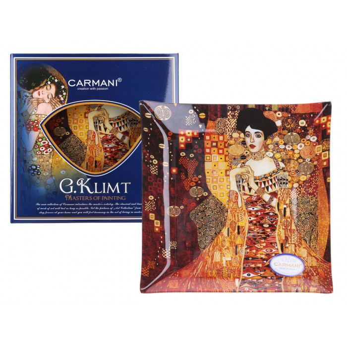 Talerz dekoracyjny - G. Klimt, Adela 25x25cm