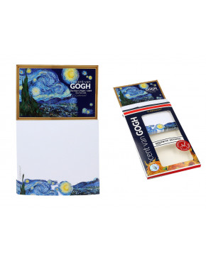 Notes magnetyczny, duży - V. van Gogh, Gwiaździsta Noc (CARMANI)