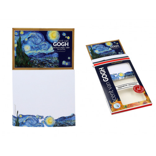 Notes magnetyczny, duży - V. van Gogh, Gwiaździsta Noc (CARMANI)