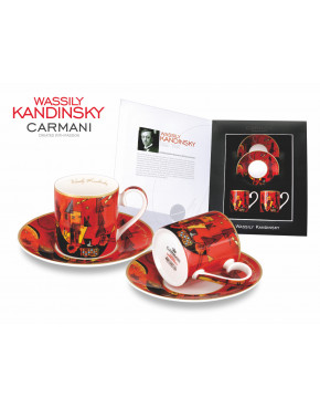 Kpl. 2 filiżanek espresso - Wassily Kandinsky. With and against /1929r.