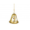 Ozdoba choinkowa - złoty dzwoneczek - metaloplastyka
