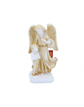 Anioł Stróż z dzieckiem -alabaster grecki