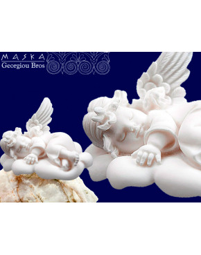 Aniołek na chmurce - alabaster grecki 395-0589