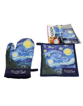 Kpl. Łapka i rękawica kuchenna - V. van Gogh, Gwiaździsta Noc (CARMANI) 023-5312