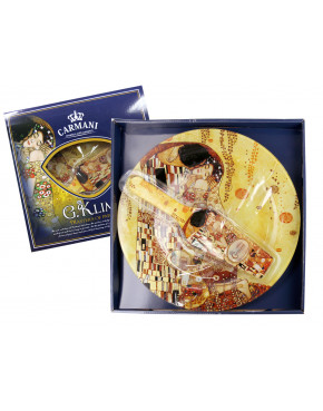 Talerz deserowy z łopatką - G. Klimt, Pocałunek śr.30cm