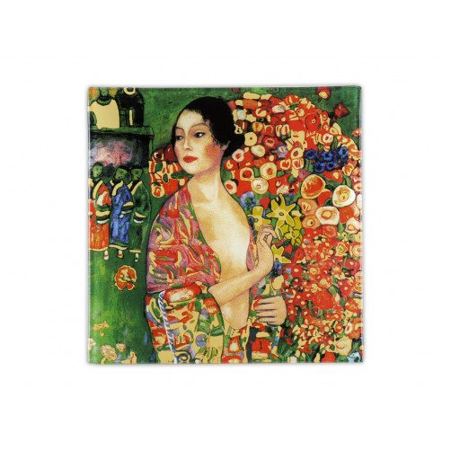 Talerz dekoracyjny - G. Klimt, Tancerka 13x13cm