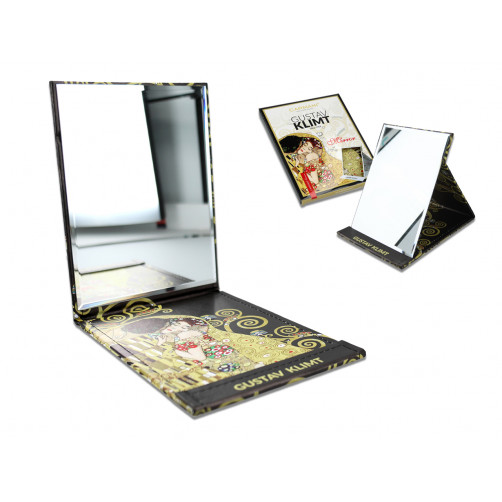 Lusterko w etui - G. Klimt, Pocałunek i Drzewo życia (CARMANI)