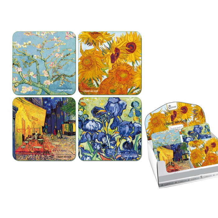 Display 24 podkładek korkowych - Van Gogh
