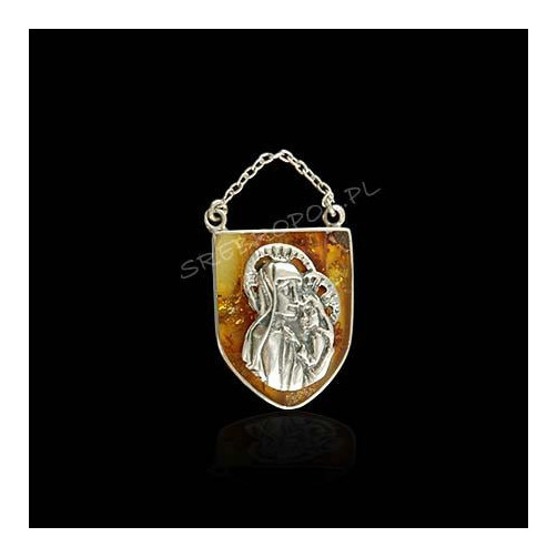 Ryngraf srebrny z bursztynem R SW 51/0