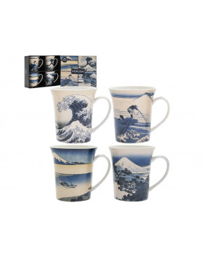 Kpl. 4 kubków - Fuji Wave Hokusai
